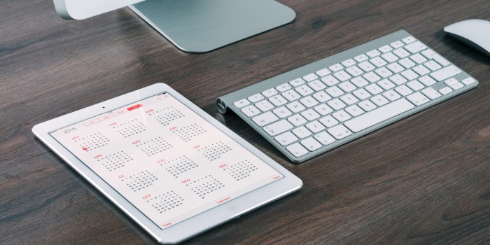 calendario su tablet